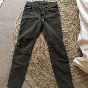 North Face Army Green Straight Leg Pants